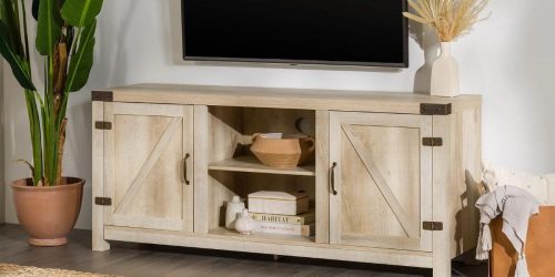 WOW! Over $200 Off Farmhouse TV Stands on Walmart.com