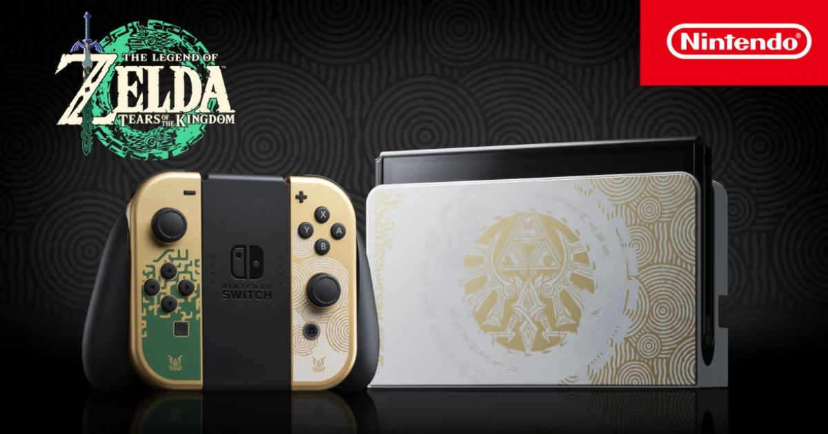 Nintendo Switch Zelda Tears of the Kingdom Edition OLED Console Now Available for Pre-Order
