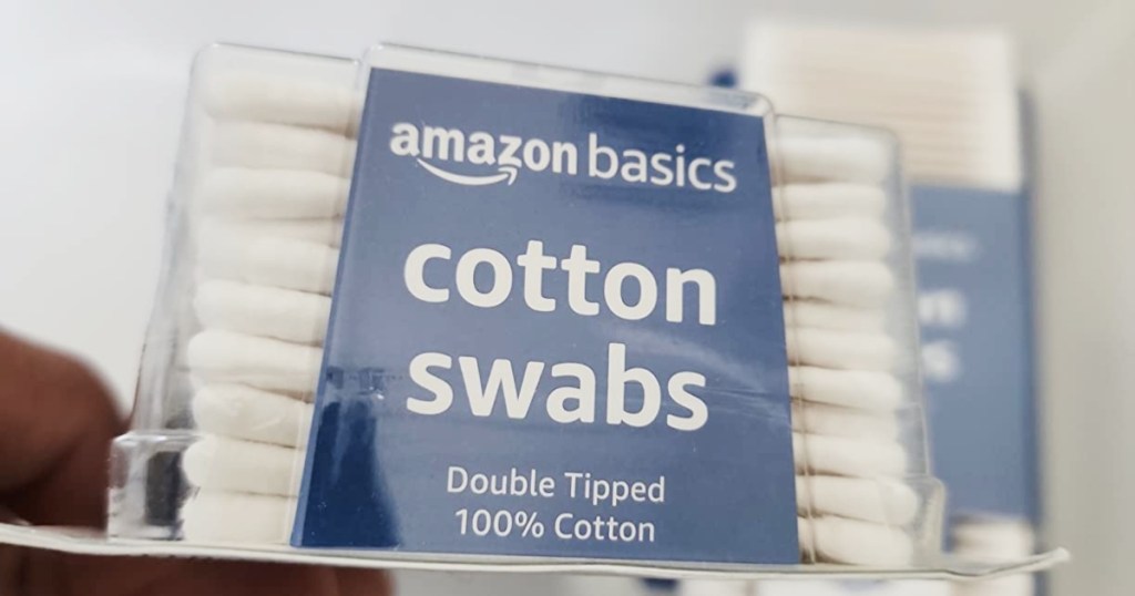 amazon basics cotton swabs package