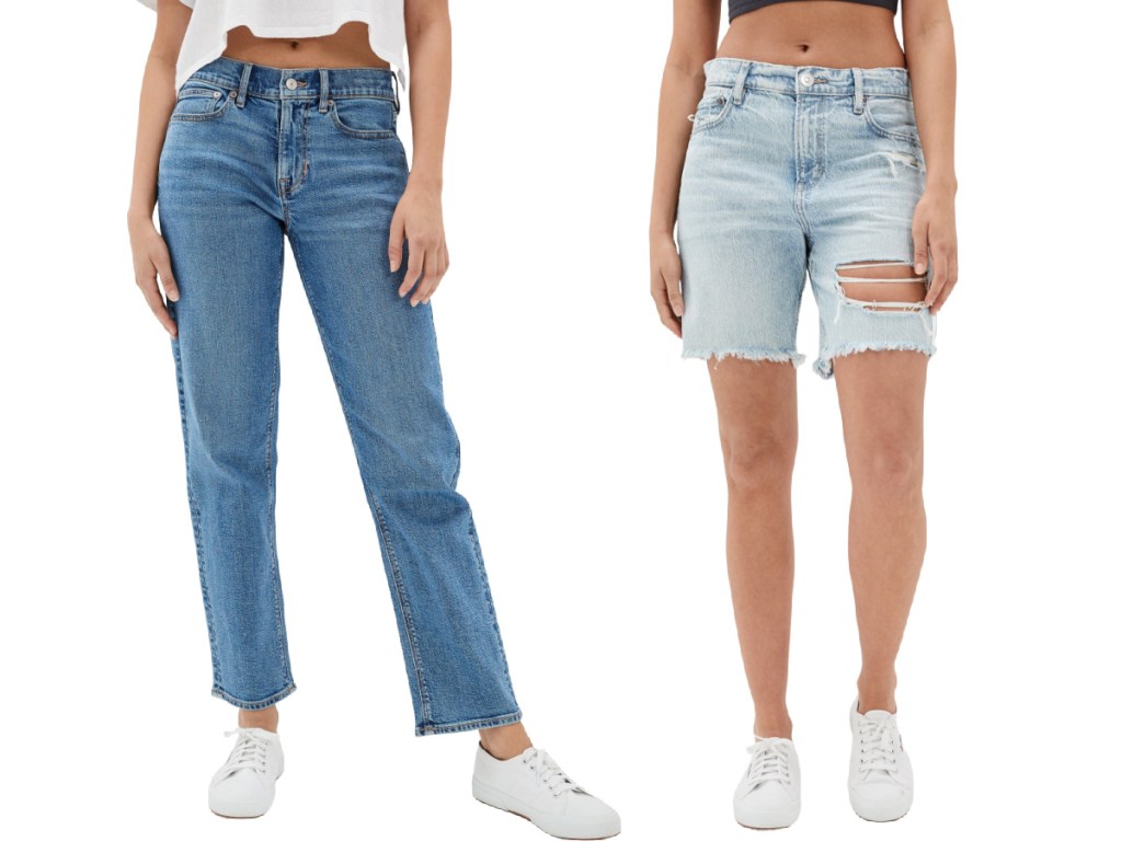 womens jeans and jean shorts
