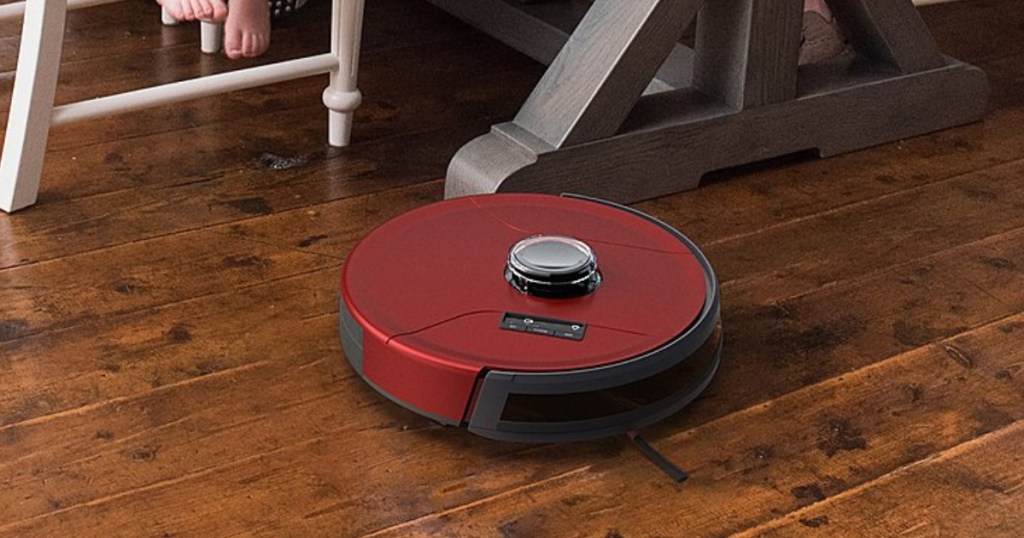 bObsweep PetHair SLAM Vacuum on the floor