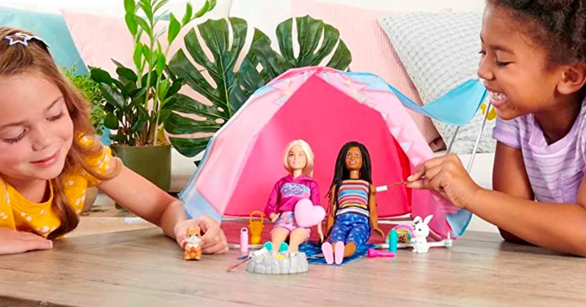 barbie camping playset