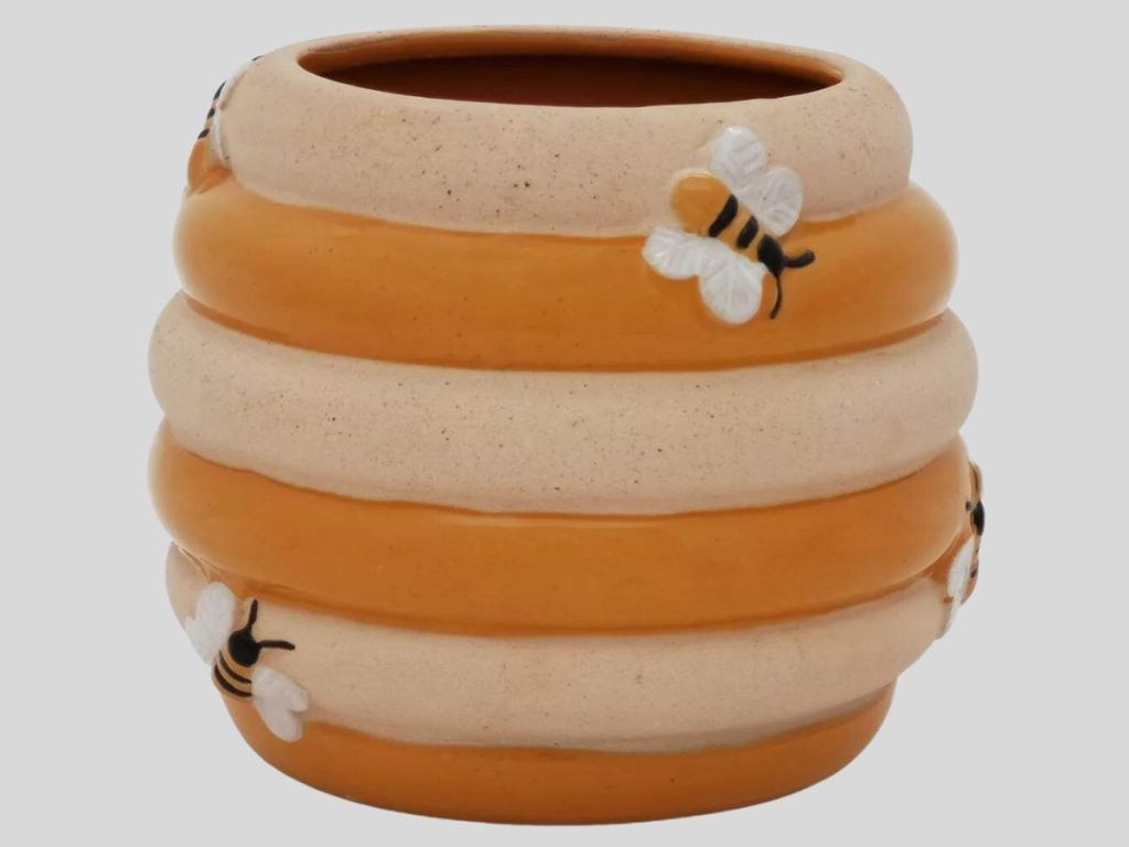 ceramic honey bee planter