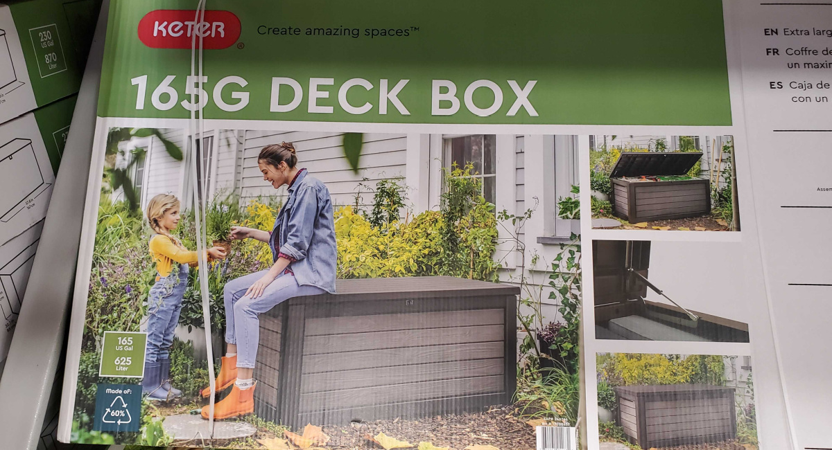 Keter 165-Gallon Deck Box Just $99.98 at Sam’s Club | Store Patio Cushions, Pool Toys & More