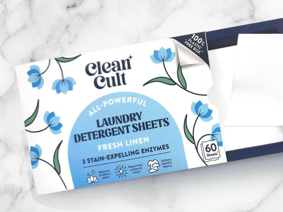 Up to 45% off Cleancult Home Care on Amazon | Laundry Detergent Sheets 60-Count Just $7.99 Shipped for Prime Members