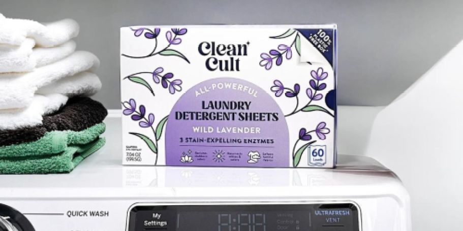 Cleancult Laundry Detergent Sheets Only $7.98 After Walmart Cash (Reg. $14)