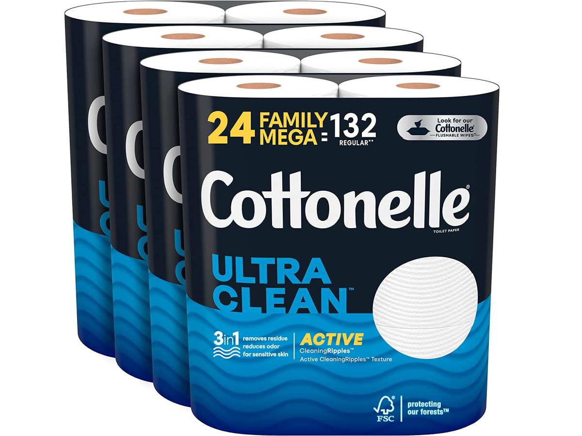 Cottonelle Toilet Paper Mega Rolls 24Pack Only 20.69 Shipped on