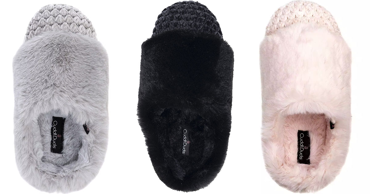 Cuddl Duds Womens Slippers Just $8.39 on JCPenney.com (Regularly $42) | Available in Three Colors