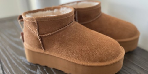 These Cushionaire Mini Boots Look Like UGGs But Cost 60% LESS (+ Extra Savings & Free Shipping!)