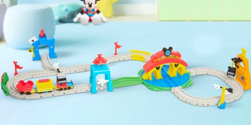Disney Mickey Mouse Train Set Just $23.59 on Amazon (Regularly $53) | Includes 35-Pieces!