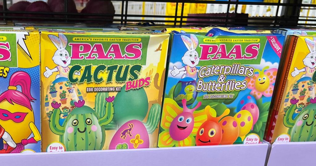 Paas Cactus Buds Egg Decorating Kit and Paas Caterpillars & Butterflies Egg Decorating Kit