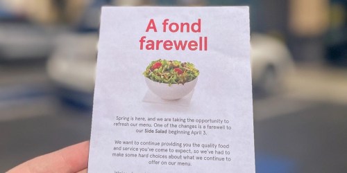 Chick-fil-A is Removing Side Salads From its Menu