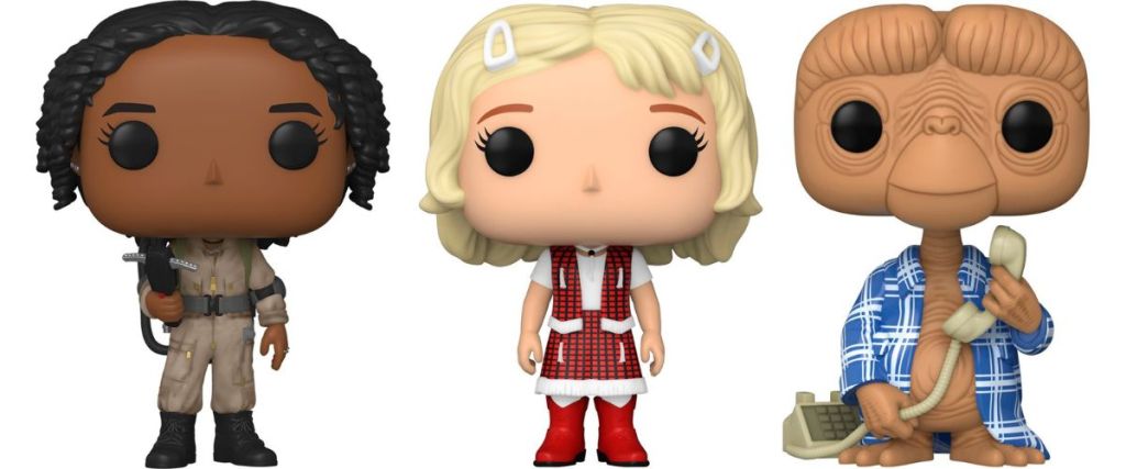 Funko POP Ghostbusters Lucky, E.T.s Gurtie, and E.T. characters