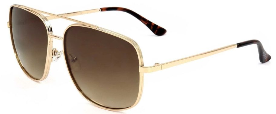 Guess Factory Men's Gold Pilot Sunglasses