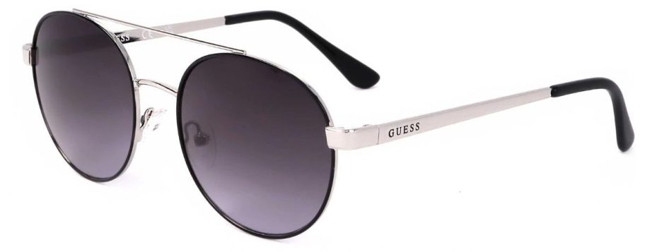 Guess Factory Women's Silver Round Sunglasses