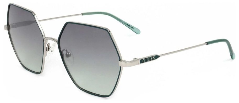 Guess Factory Women's Silver Geometric Sunglasses