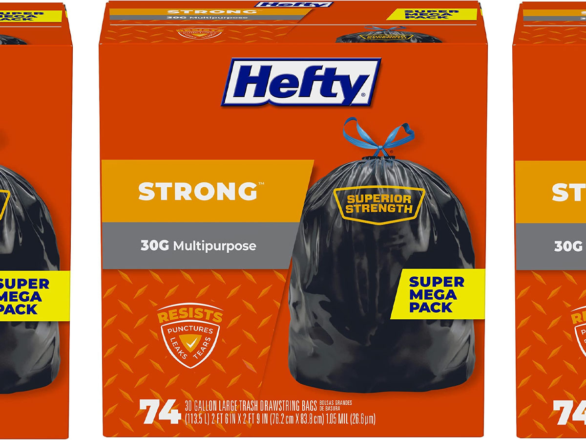 hefty strong 74 count trash bags