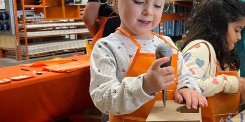 FREE Home Depot Kids Workshop Registration Now Open | Make Firework Bean Bag Game Kit