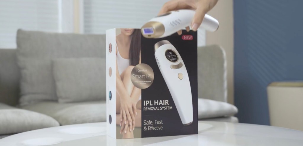 hair removal device with box