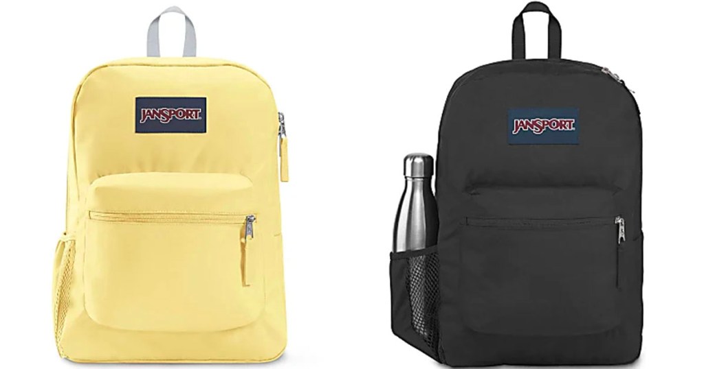 jansport yellow and black backpacks
