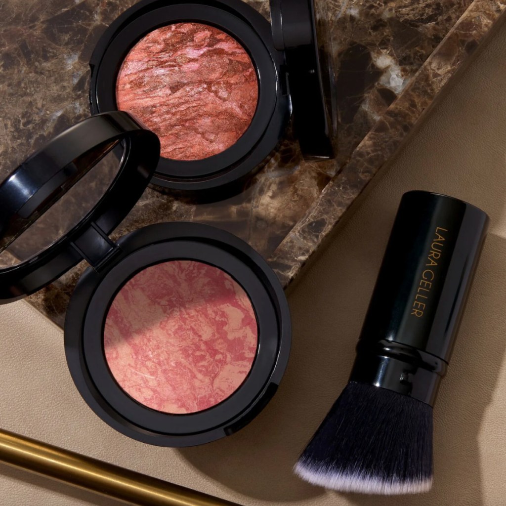 blush compacts with brush