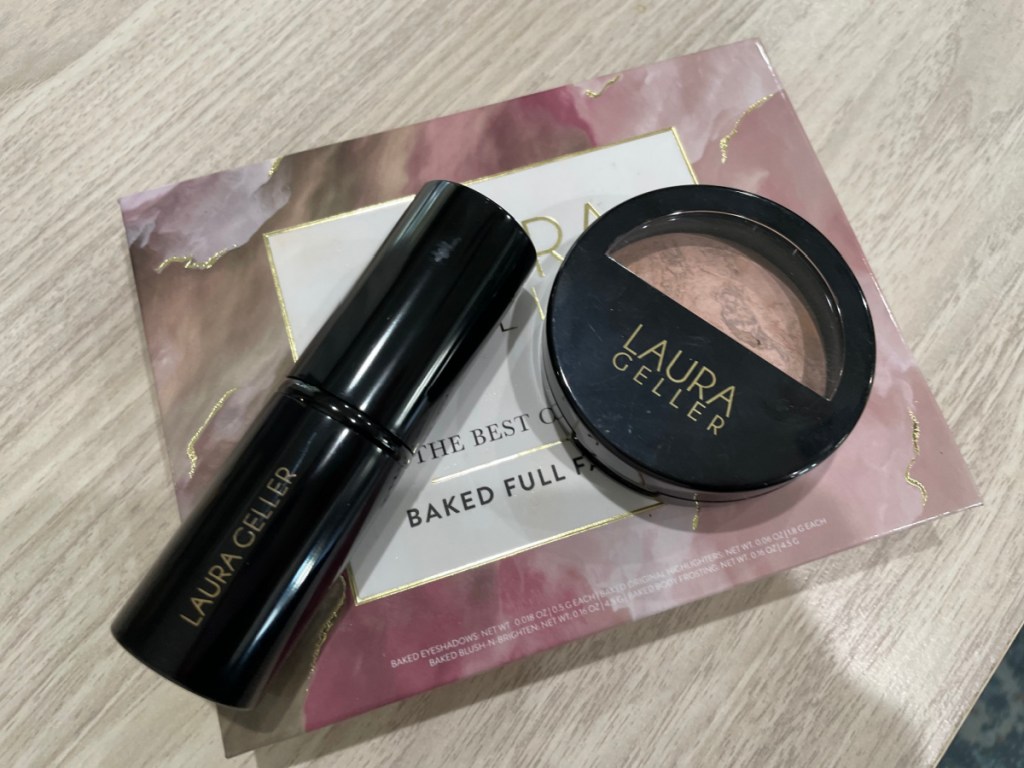 laura geller palette brush and compact