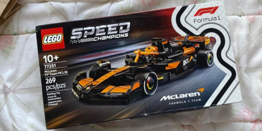 LEGO Speed Champions McLaren F1 Team Race Car Only $15 on Amazon (Reg. $27)