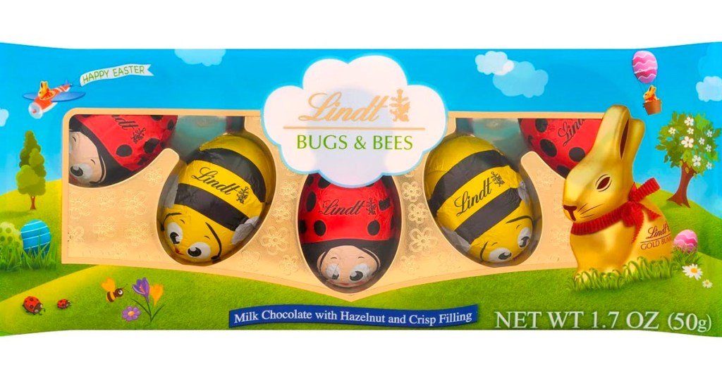 bugs and bees chocolate candy package stock image