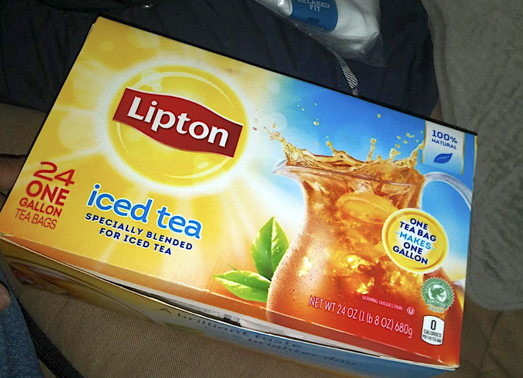 Lipton tea box 
