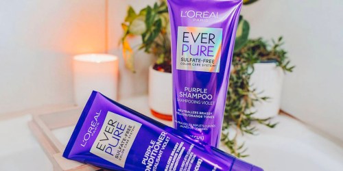 $10 Off $30 L’Oreal Purchase on Amazon = Ever Pure Purple 2-Pack Only $11.58 Shipped | Just $5.79 Each