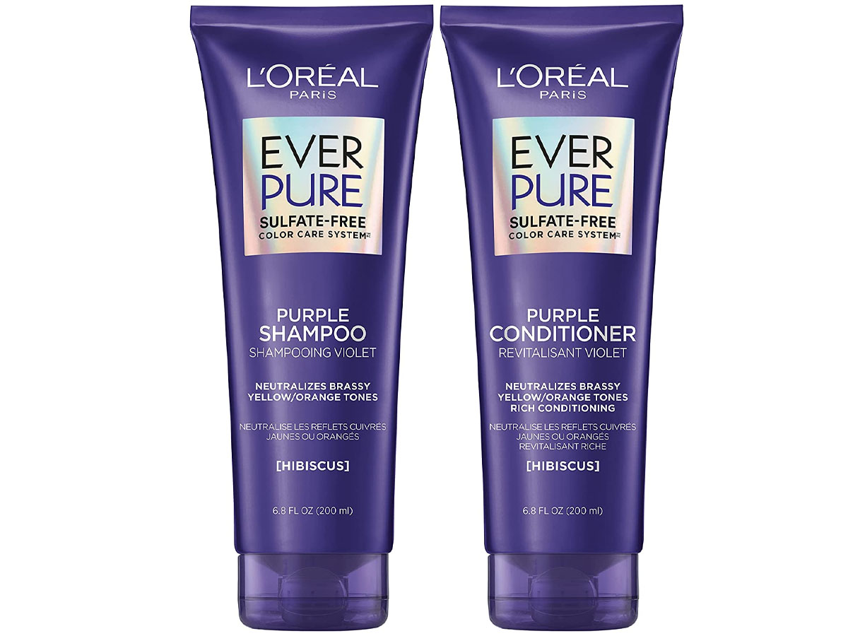 two L'oreal ever pure shampoo