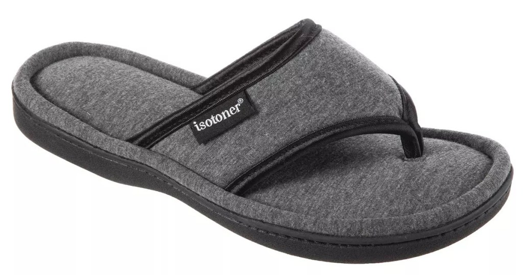 gray isotoner slippers