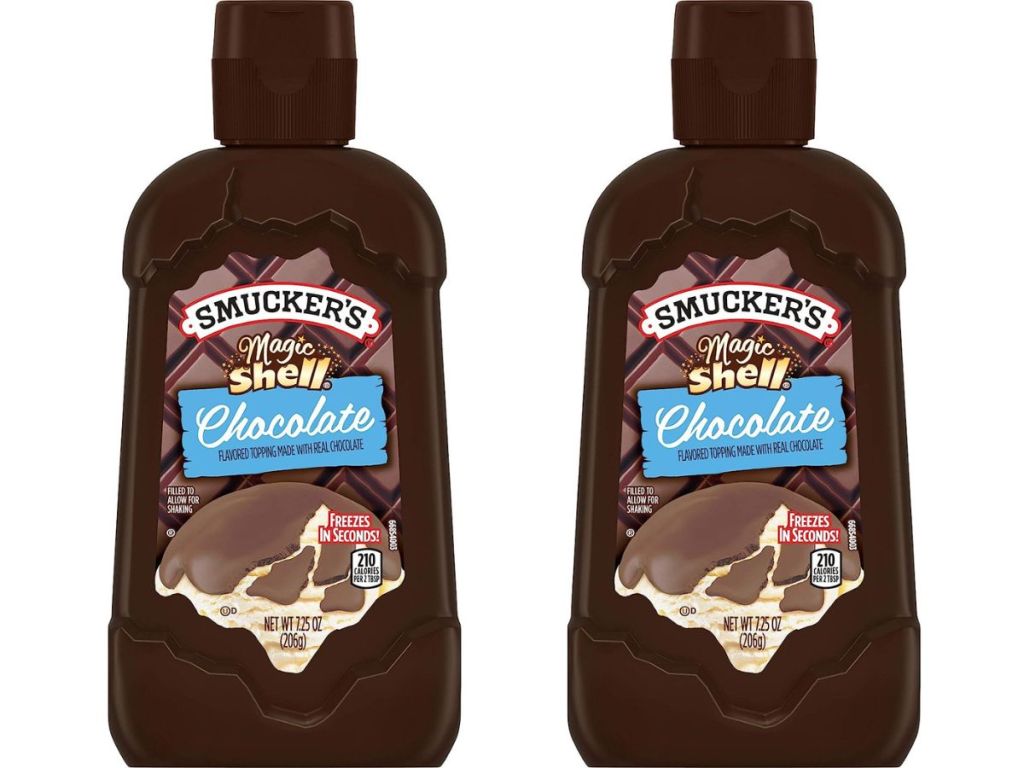 2 bottles of Smucker's Magic Shell 
