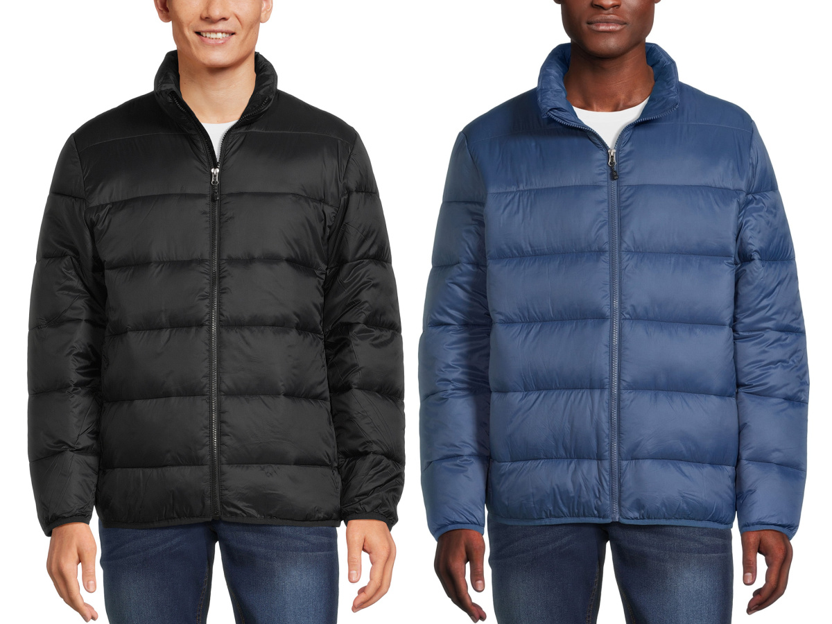 Swiss Tech Men's and Big Men's Quilted Jacket with Hood, up to Size 5XL -  Walmart.com