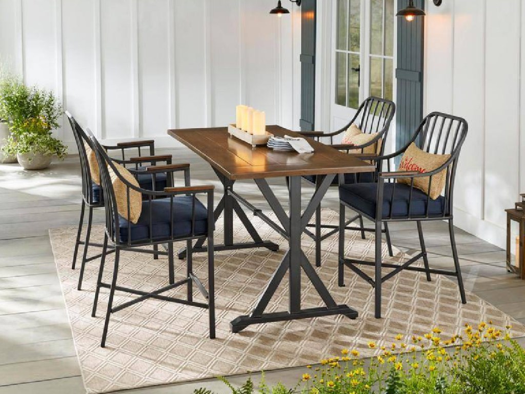 patio dining table with cushions