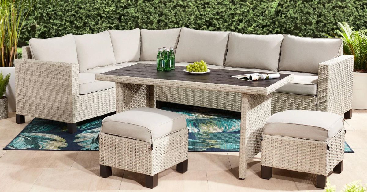 Walmart Patio Furniture Sale | HUGE 5-Piece Sectional Set Only $597 Shipped