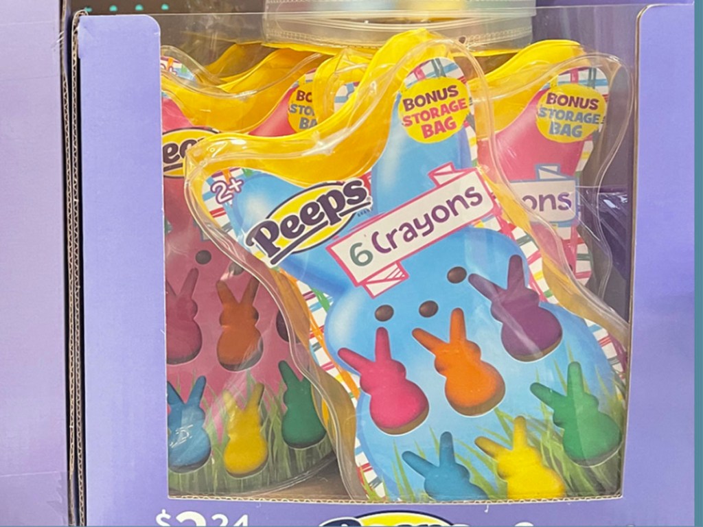 peeps crayons in box