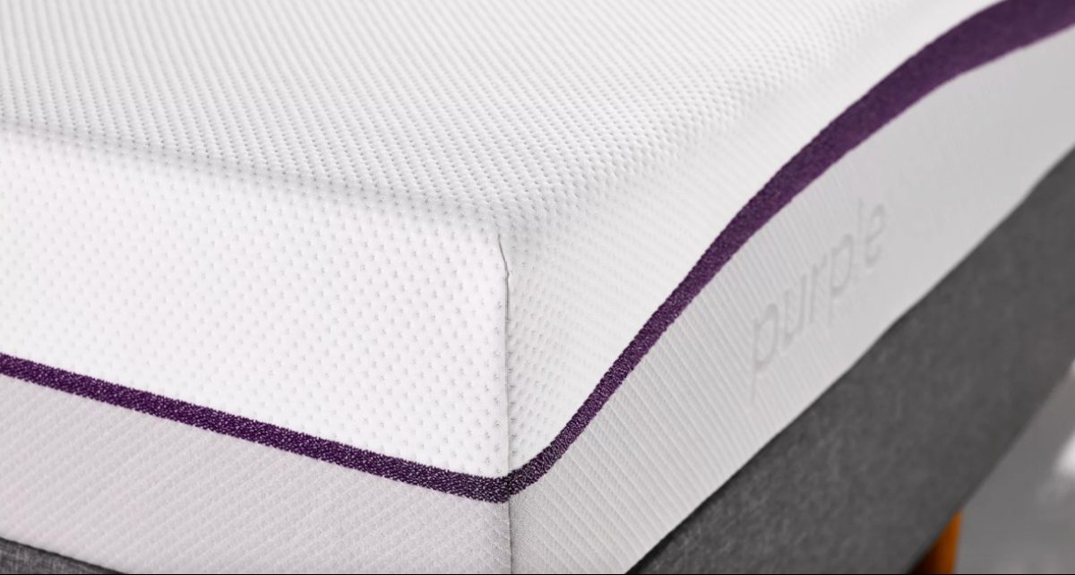 up close purple mattress