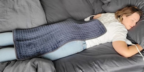 Extra Large Heating Pad Just $18.70 Shipped | Heats Up Fast & Covers Your Entire Back!
