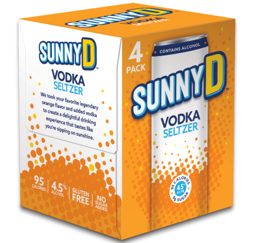 4-pack of SunnyD hard seltzer