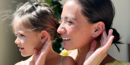 REAL Diamond Stud Earrings Just $24.97 Shipped | Matching Mommy & Me Gift Idea