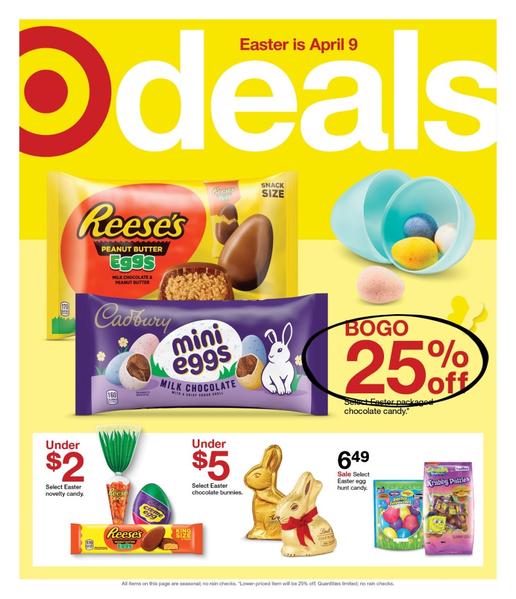 page from weekly Target ad