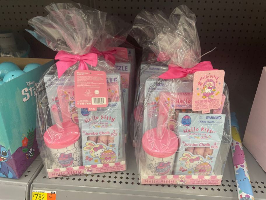 Hello Kitty Easter Basket Gift Sets on shelf
