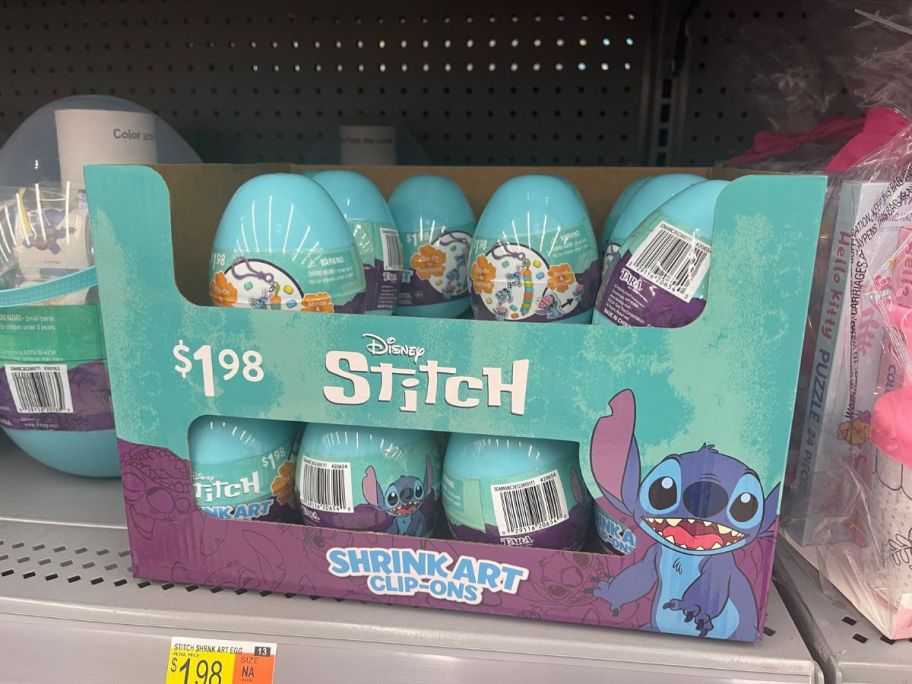 display container with Lilo & Stitch Shrink N Play Easter Eggs