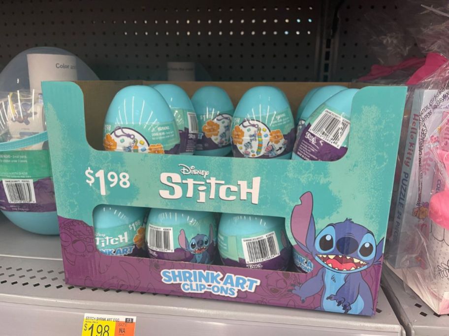 display container with Lilo & Stitch Shrink N Play Easter Eggs