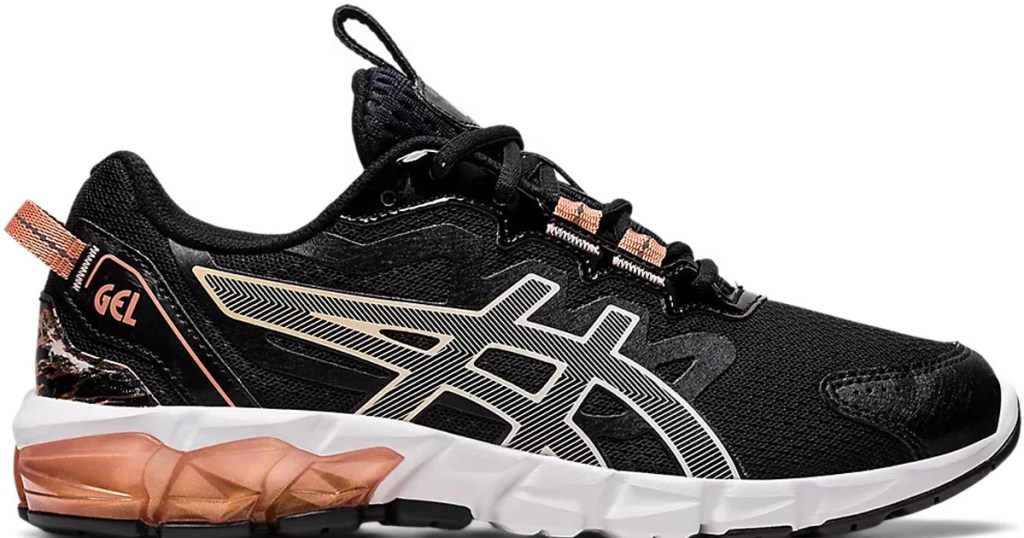 black and gray womens asics shoes