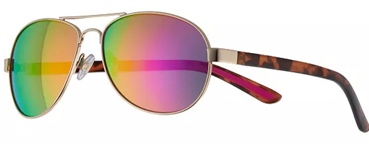 women's tek gear rainbow sunglasses stock image