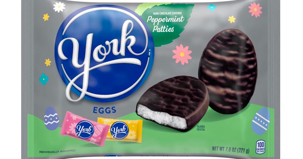 york peppermint patties candy bag stock image