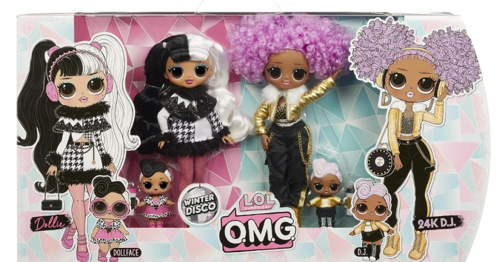 LOL Surprise OMG Winter Disco 2 Pack Exclusive with Dollie & 24K D.J, 