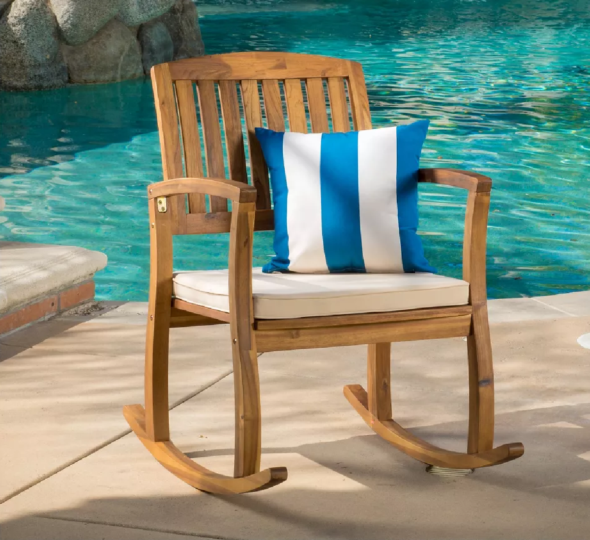 Acacia Outdoor Rocking Chair for the patio